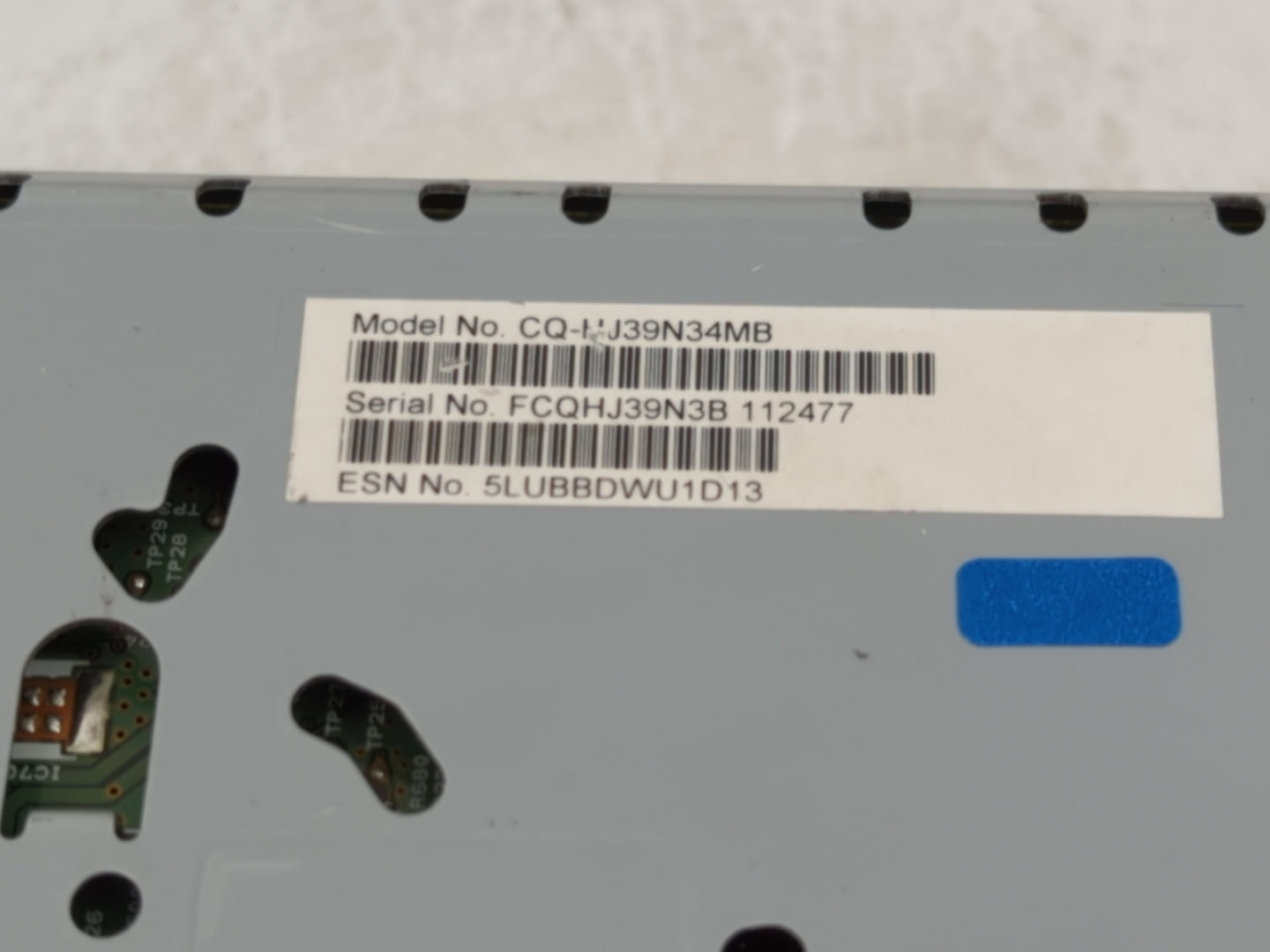 2020 Ford Edge Radio AM FM Cd Player Receiver Replacement P/N:CQ-HJ39N34MB Fits OEM Used Auto Parts - Oemusedautoparts1.com