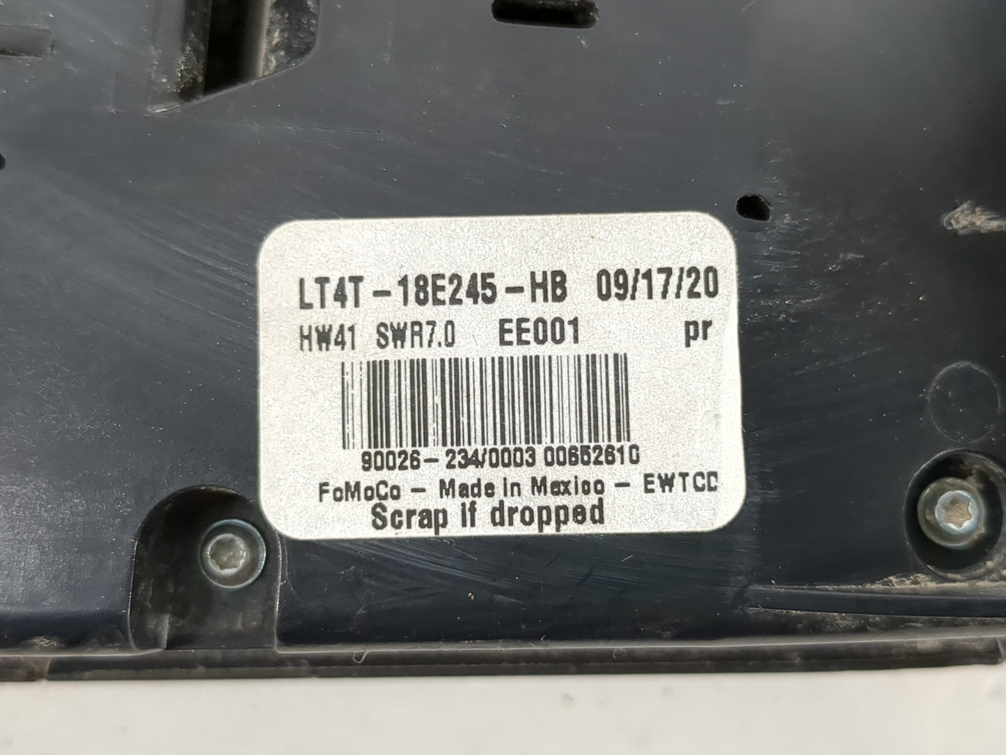 2019-2020 Ford Edge Radio AM FM Cd Player Receiver Replacement P/N:LT4T-18E245-HB Fits Fits 2019 2020 OEM Used Auto Parts - 