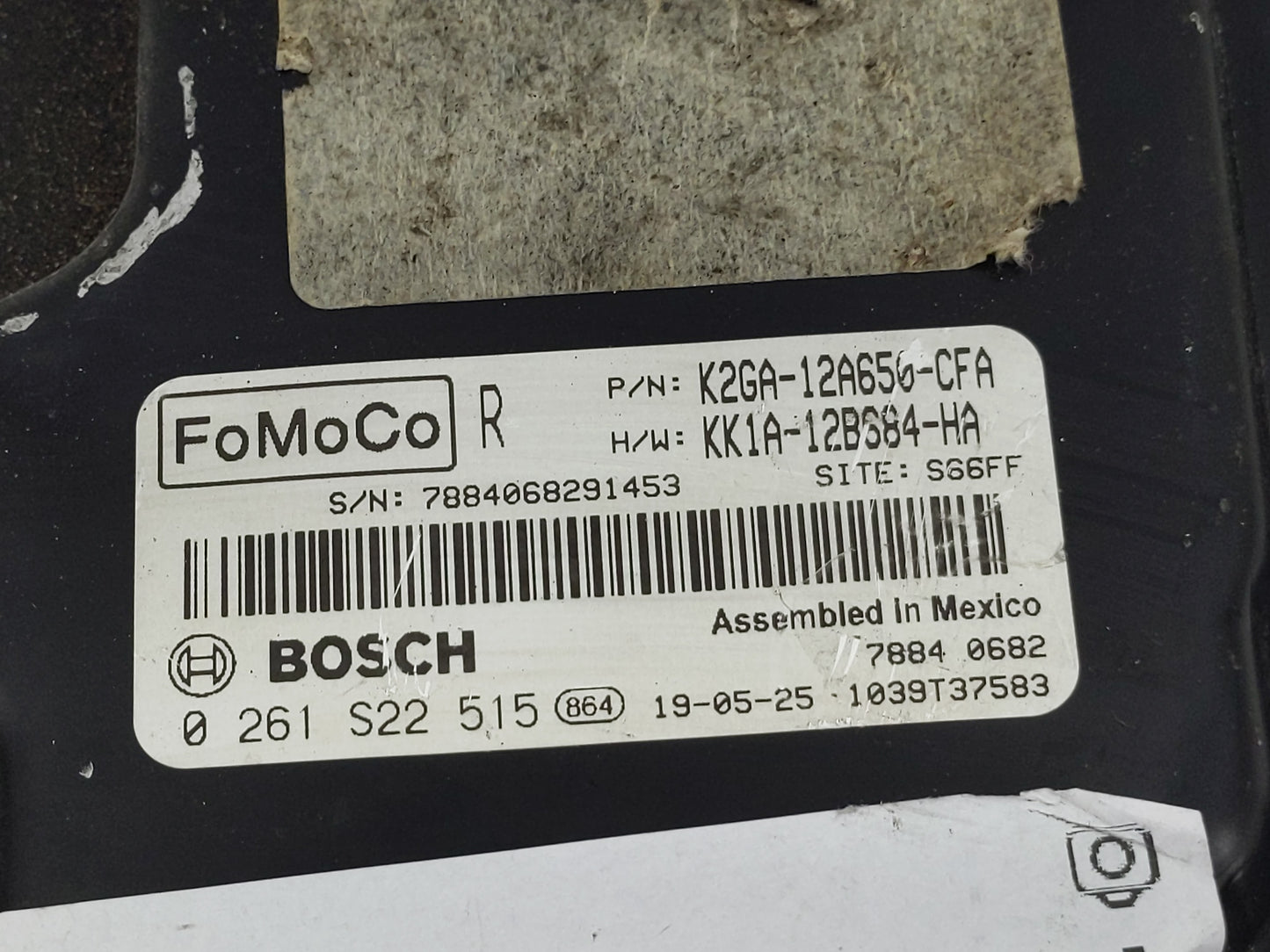 2020 Ford Edge PCM Engine Control Computer ECU ECM PCU OEM P/N:0 261 515 K2GA-12A650-CFA Fits Fits 2021 2022 OEM Used Auto P