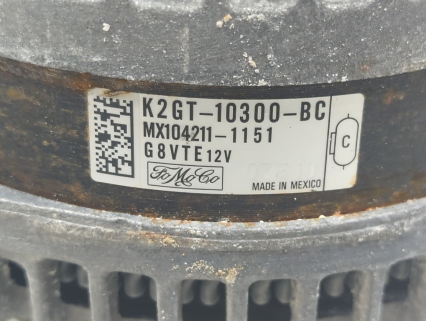 2019-2020 Ford Edge Alternator Replacement Generator Charging Assembly Engine OEM P/N:MX104211-1151 K2GT-10300-BC Fits OEM U