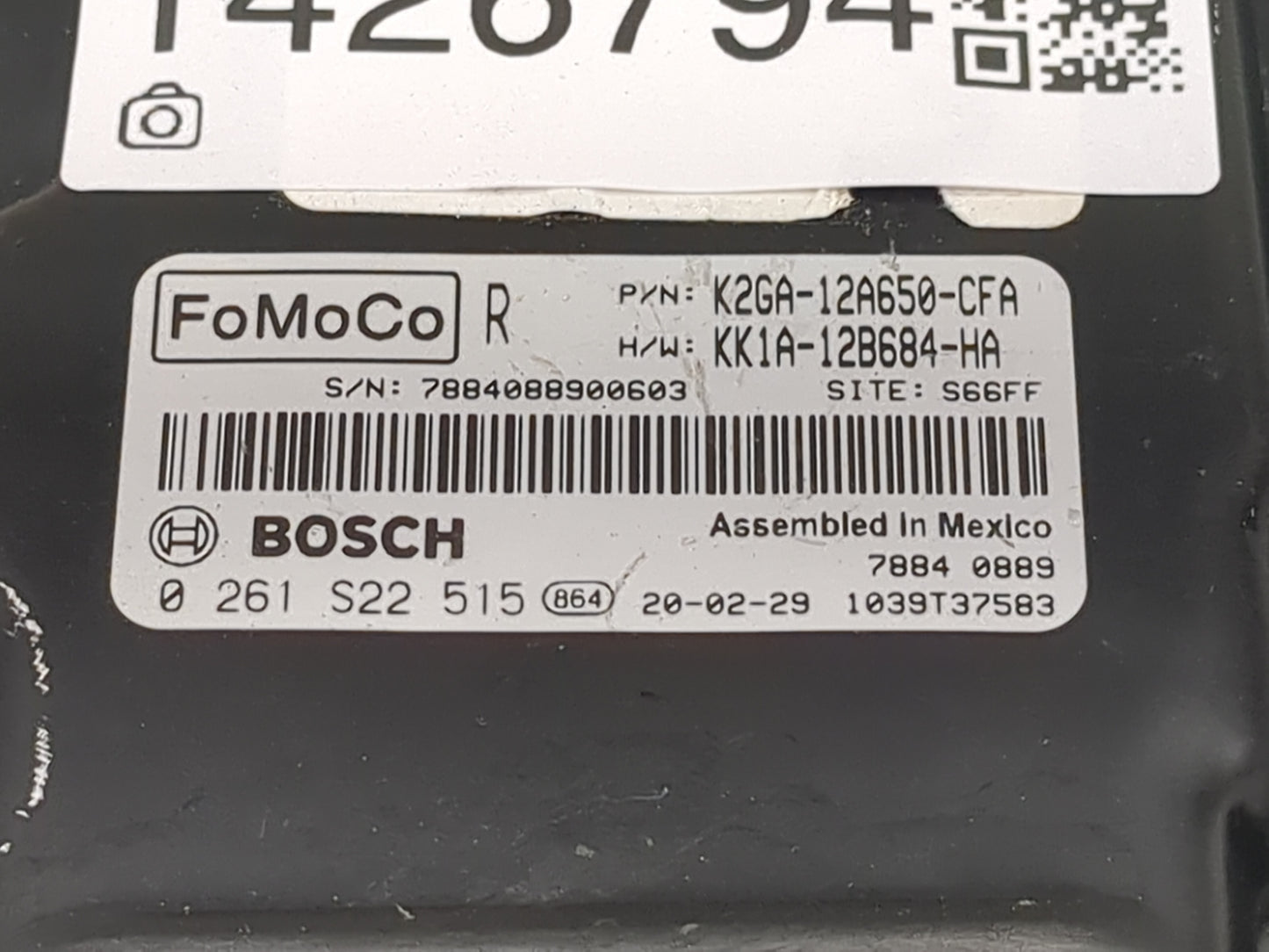 2020 Ford Edge PCM Engine Control Computer ECU ECM PCU OEM P/N:K2GA-12A650-CFA KK1A-12B684-HA, 0261S22515 Fits Fits 2021 202