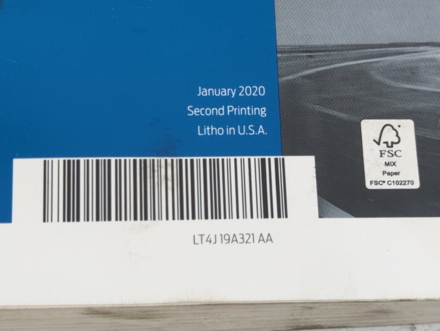 2020 Ford Edge Owners Manual Book Guide P/N:LT4J19A321AA OEM Used Auto Parts - Oemusedautoparts1.com
