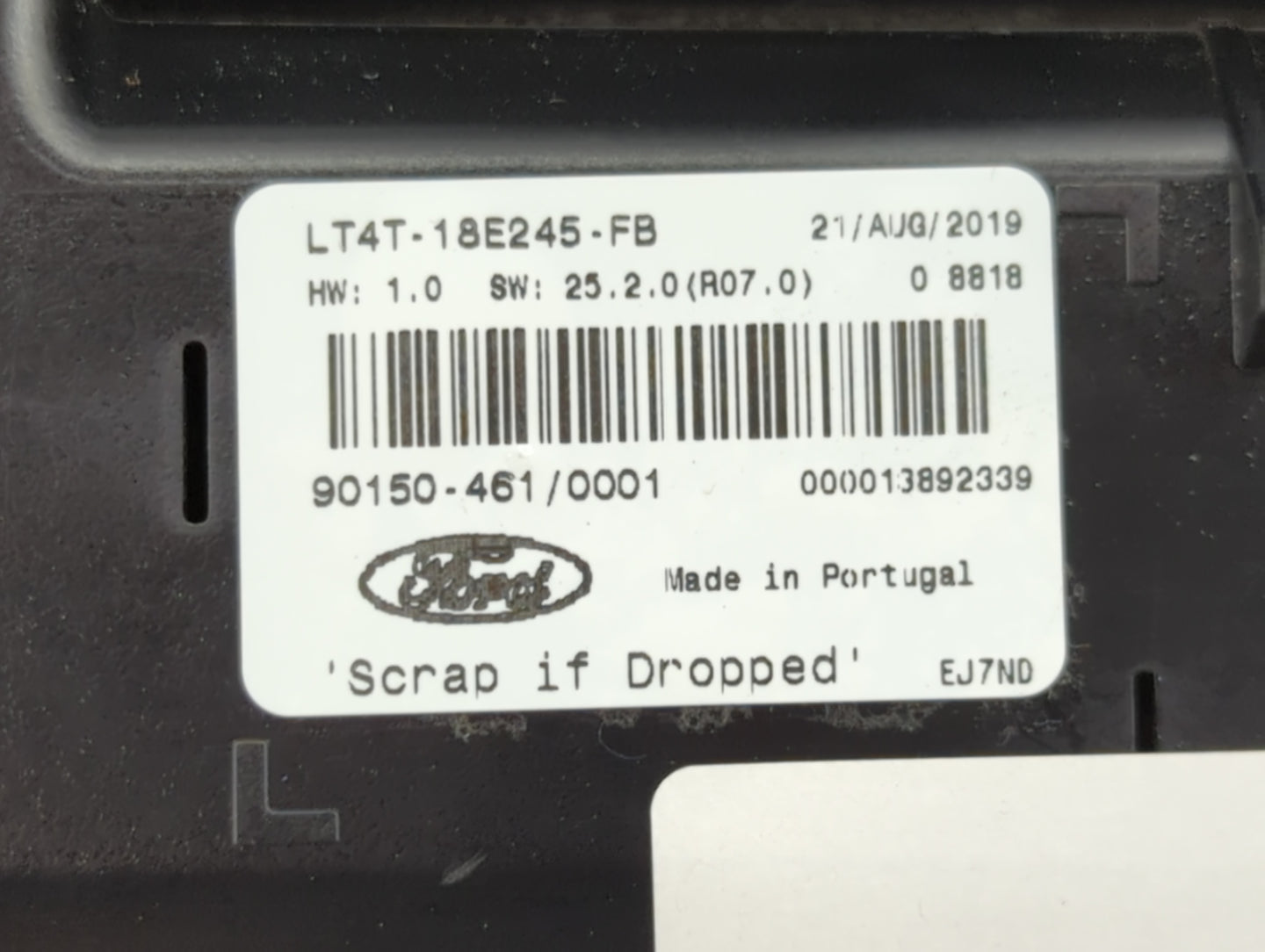 2019-2020 Ford Edge Radio AM FM Cd Player Receiver Replacement P/N:LT4T-18E245-FB Fits Fits 2019 2020 OEM Used Auto Parts - 