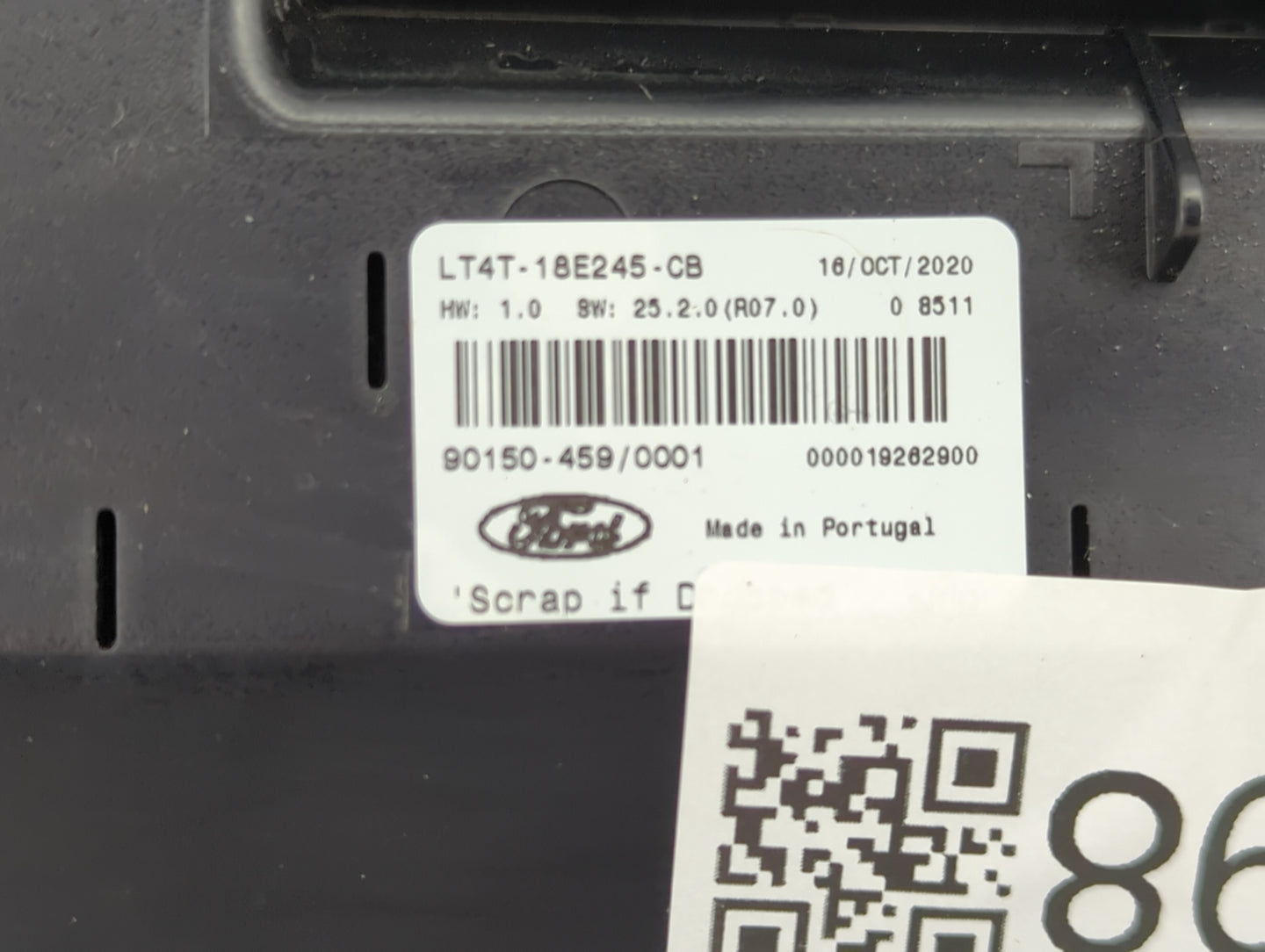 2019-2020 Ford Edge Radio AM FM Cd Player Receiver Replacement P/N:LT4T-18E245-CB Fits Fits 2019 2020 OEM Used Auto Parts - 