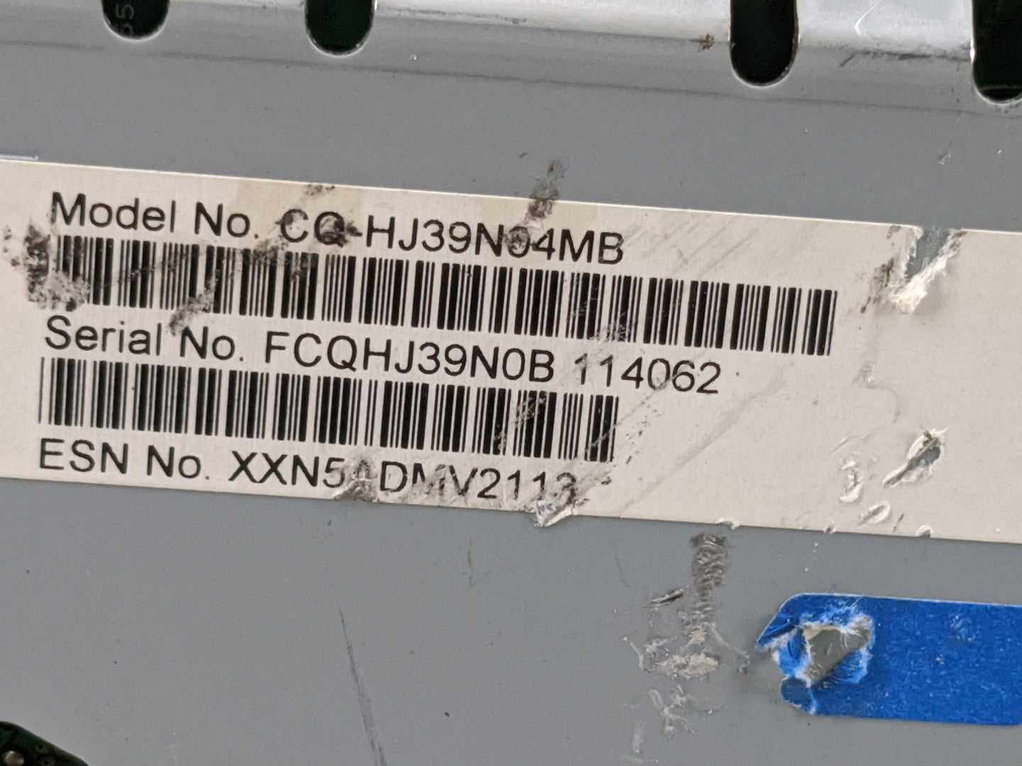 2020 Ford Edge Radio AM FM Cd Player Receiver Replacement P/N:CQ-HJ39N04MB LT4T-18D818-CC, FA-HJJ-CDB Fits OEM Used Auto Par