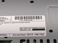 2020 Ford Edge Radio AM FM Cd Player Receiver Replacement P/N:LT4T-18D818-BC Fits OEM Used Auto Parts - Oemusedautoparts1.co