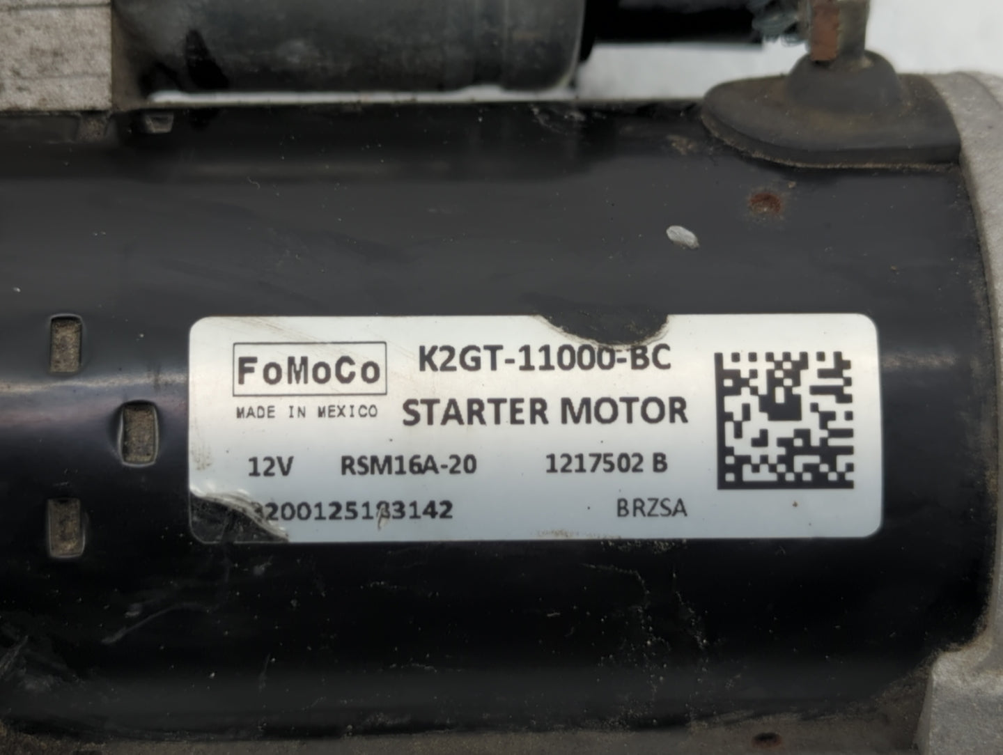 2019-2020 Ford Edge Car Starter Motor Solenoid OEM P/N:K2GT-11000-BC Fits Fits 2019 2020 2021 2022 OEM Used Auto Parts - Oem