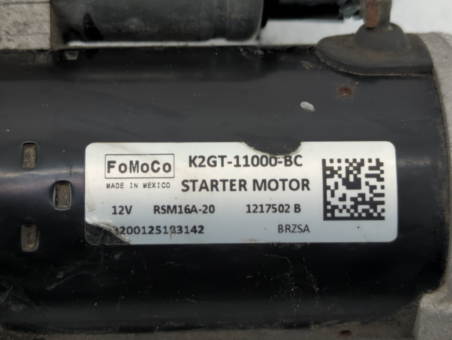 2019-2020 Ford Edge Car Starter Motor Solenoid OEM P/N:K2GT-11000-BC Fits Fits 2019 2020 2021 2022 OEM Used Auto Parts - Oem