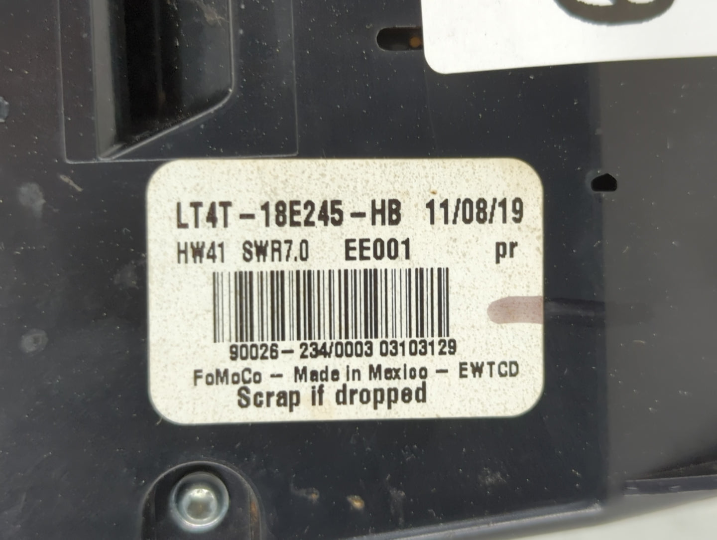 2019-2020 Ford Edge Radio AM FM Cd Player Receiver Replacement P/N:LT4T-18E245-HB Fits Fits 2019 2020 OEM Used Auto Parts - 