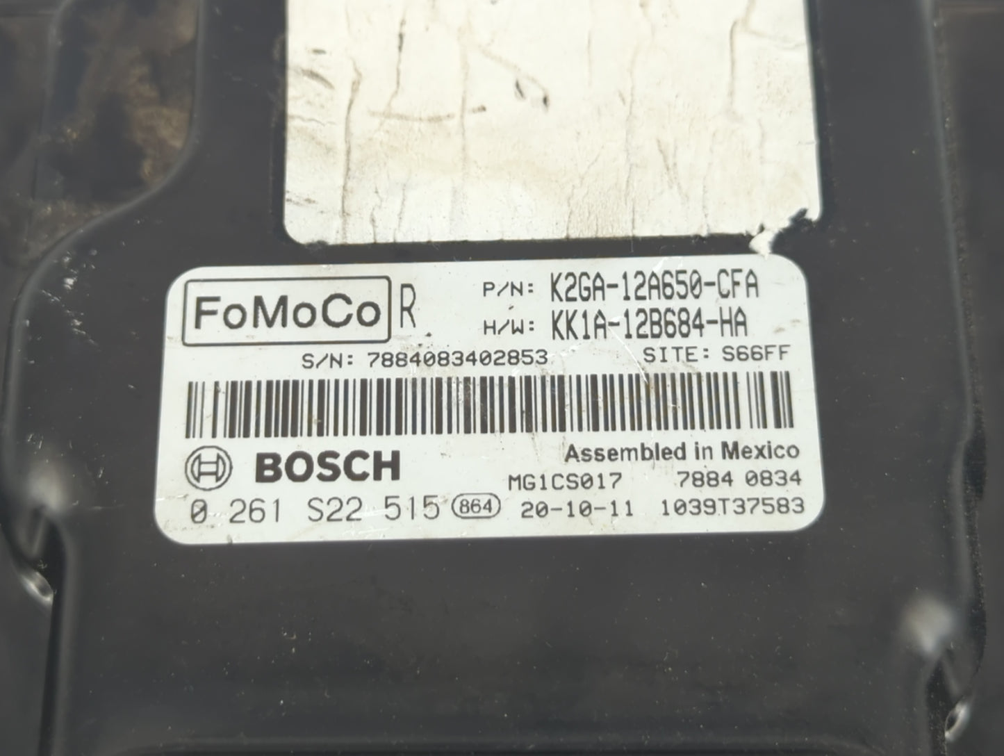 2019-2020 Ford Edge PCM Engine Control Computer ECU ECM PCU OEM P/N:KK1A-12B684-HA K2GA-12A650-CFA Fits Fits 2019 2020 2021 