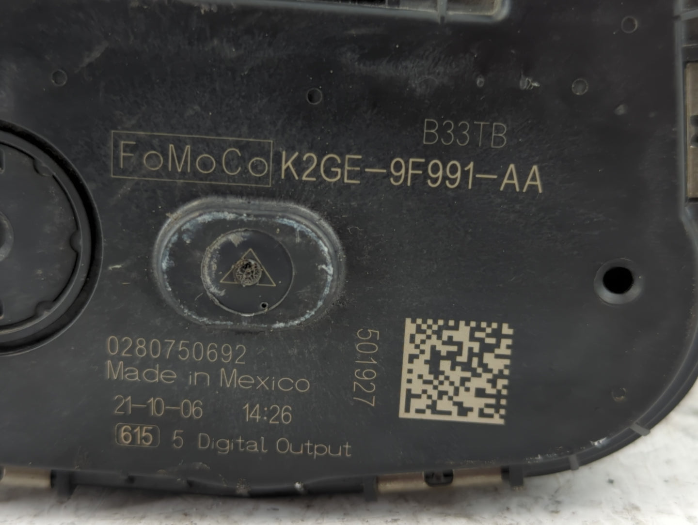 2019-2020 Ford Edge Throttle Body P/N:K2GE-9F991-AA Fits Fits 2019 2020 2021 2022 OEM Used Auto Parts - Oemusedautoparts1.co
