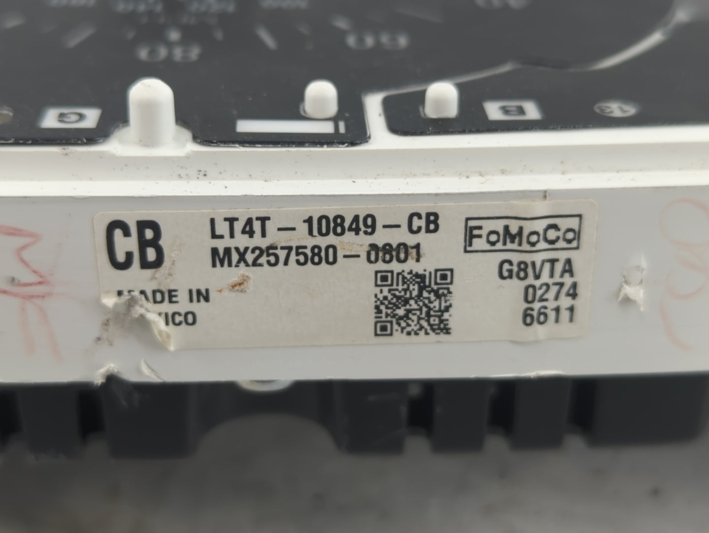 2019-2020 Ford Edge Instrument Cluster Speedometer Gauges P/N:LT4T-10849-CB Fits Fits 2019 2020 OEM Used Auto Parts - Oemuse