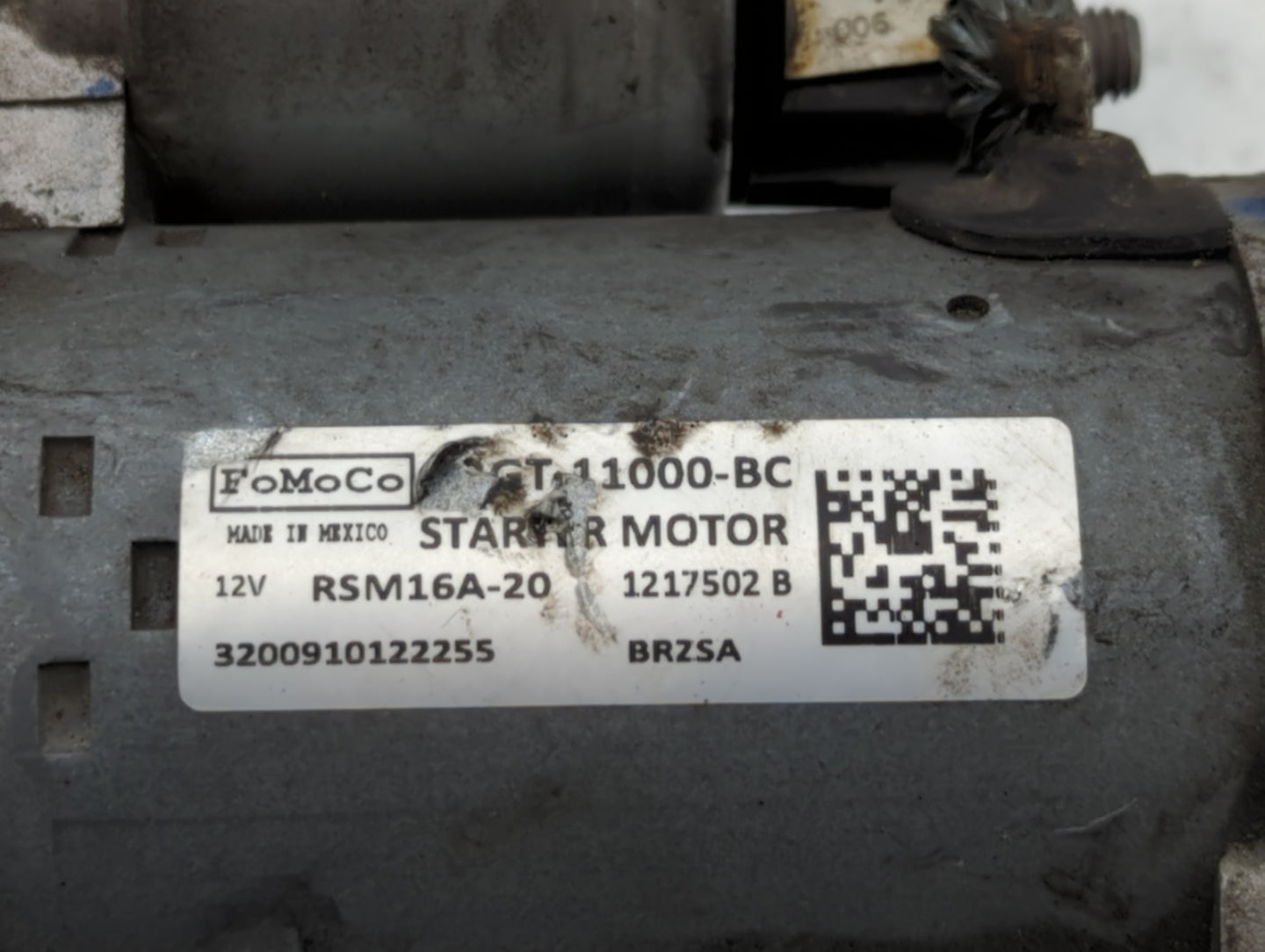 2019-2020 Ford Edge Car Starter Motor Solenoid OEM P/N:RSM16A-20 11000-BC Fits Fits 2019 2020 2021 2022 OEM Used Auto Parts 