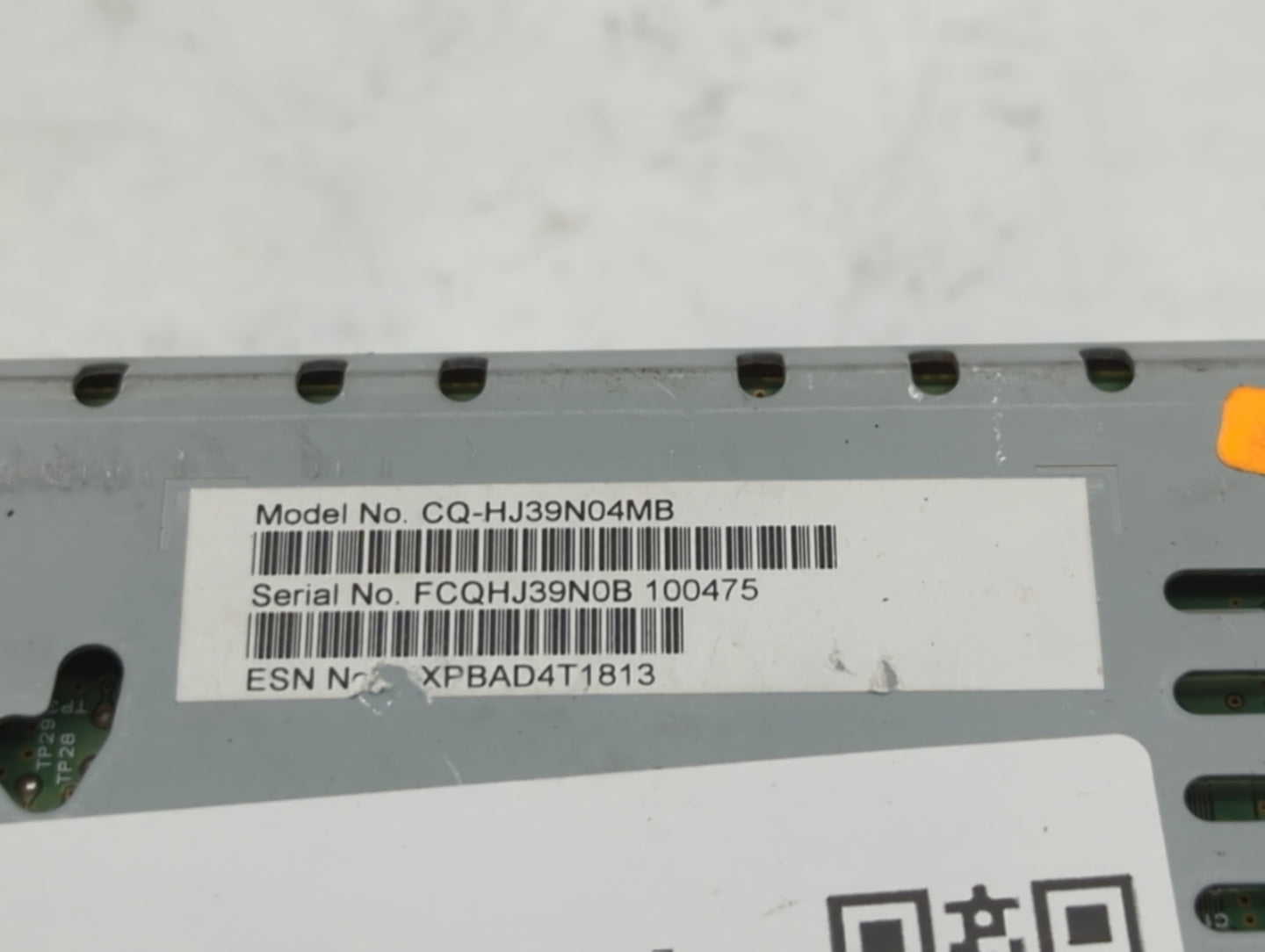 2020 Ford Edge Radio AM FM Cd Player Receiver Replacement P/N:CQ-HJ39N04MB Fits OEM Used Auto Parts - Oemusedautoparts1.com