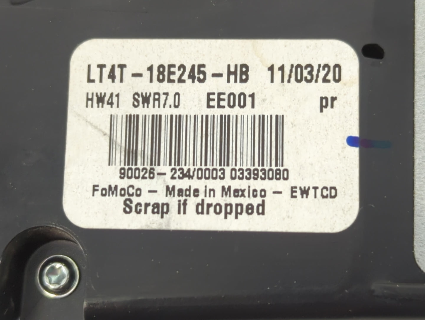 2019-2020 Ford Edge Radio AM FM Cd Player Receiver Replacement P/N:LT4T-18E245-HB Fits Fits 2019 2020 OEM Used Auto Parts - 