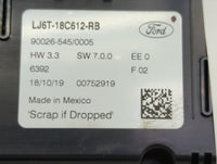 2020-2021 Ford Escape Climate Control Module Temperature AC/Heater Replacement P/N:LJ6T-18C612-RB Fits Fits 2020 2021 OEM Us