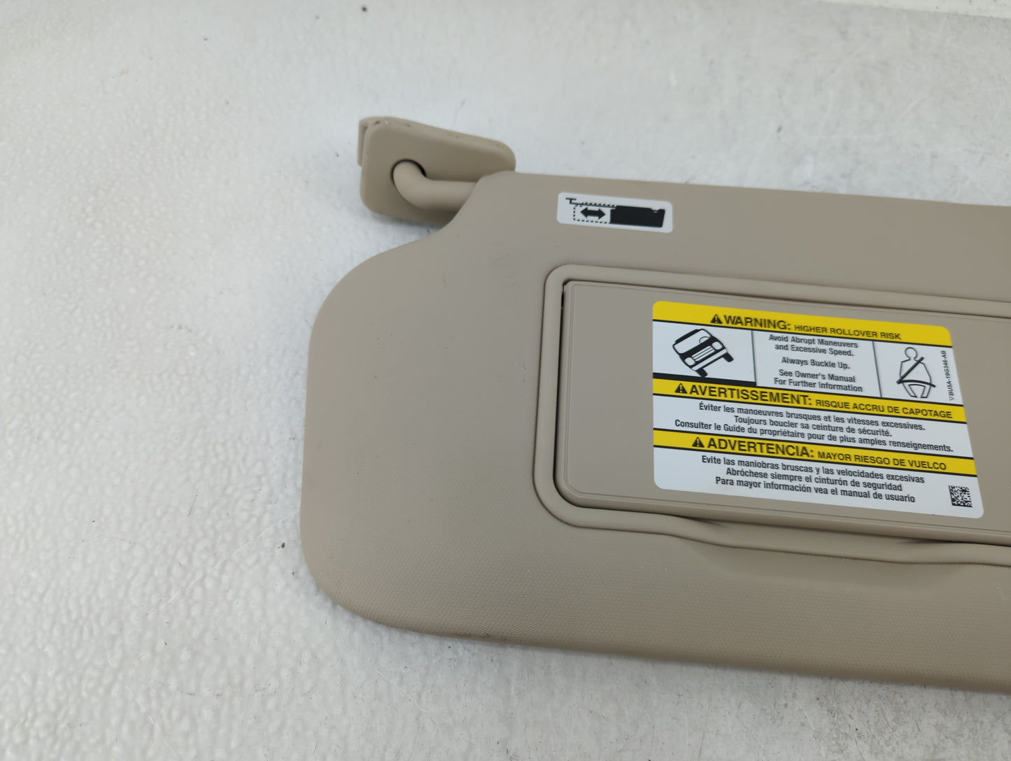 2020 Ford Escape Sun Visor Shade Replacement Driver Left Mirror Fits OEM Used Auto Parts - Oemusedautoparts1.com