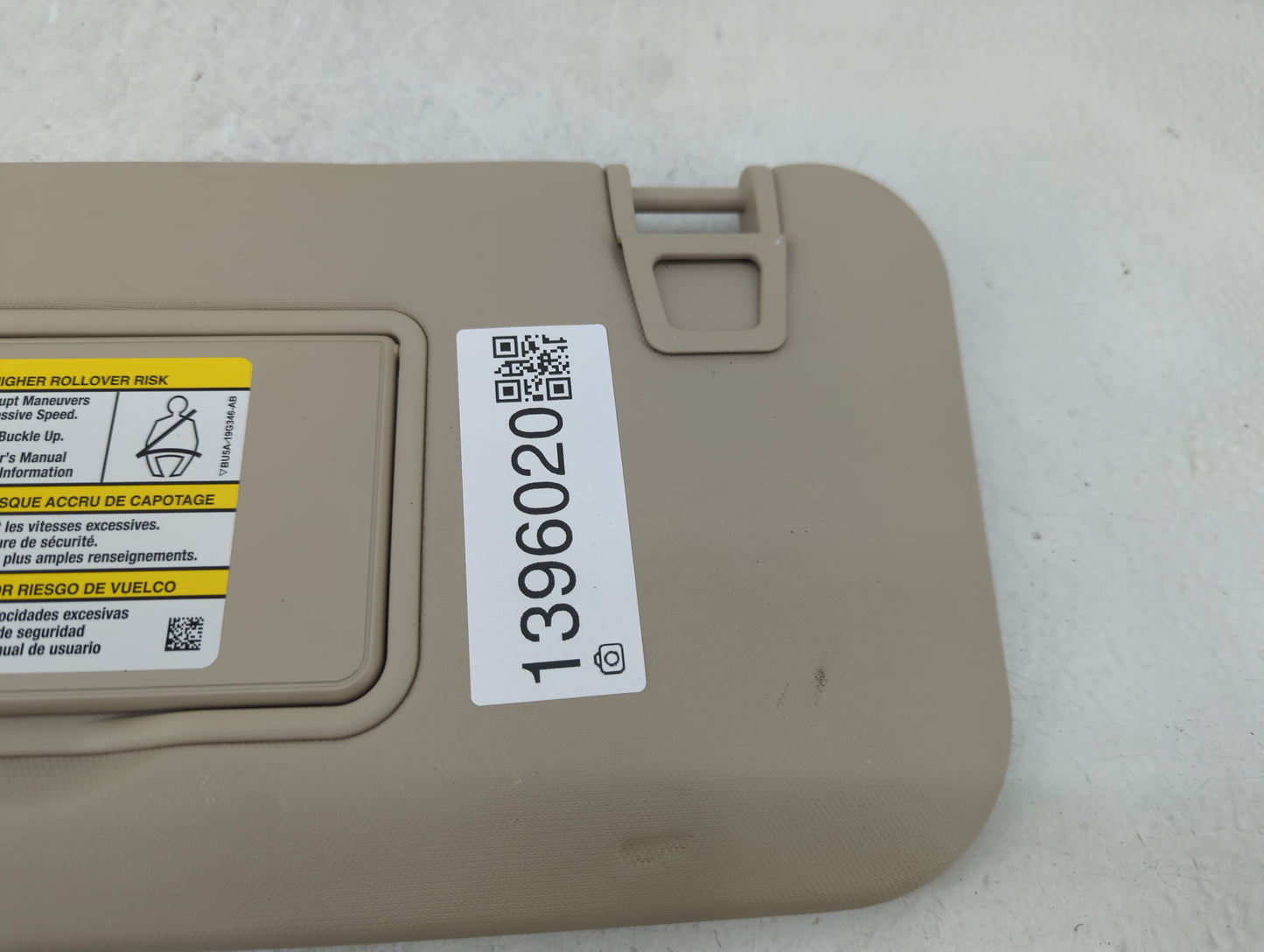 2020 Ford Escape Sun Visor Shade Replacement Driver Left Mirror Fits OEM Used Auto Parts - Oemusedautoparts1.com