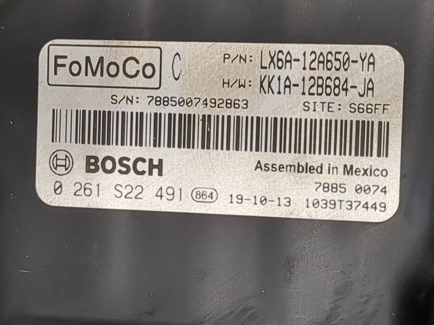 2020-2022 Ford Escape PCM Engine Control Computer ECU ECM PCU OEM P/N:LX6A-12A650-YA KK1A-12B684-JA Fits Fits 2020 2021 2022