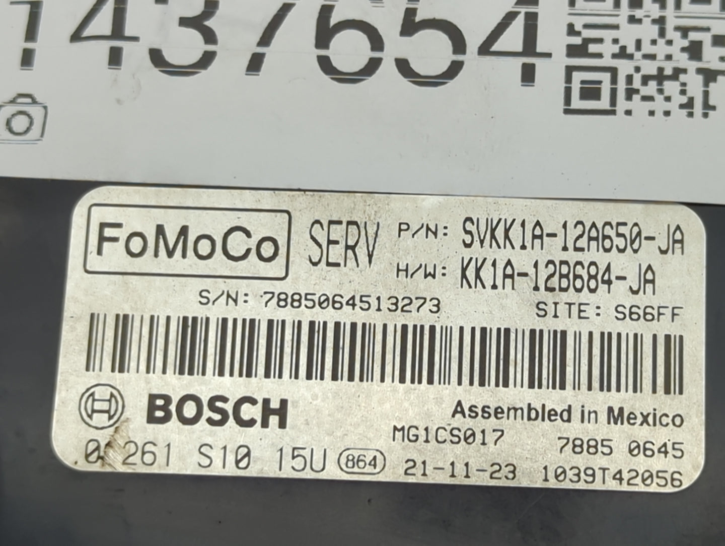 2020-2022 Ford Escape PCM Engine Control Computer ECU ECM PCU OEM P/N:SVKK1A-12A650-JA KK1A-12B684-JA Fits Fits 2020 2021 20