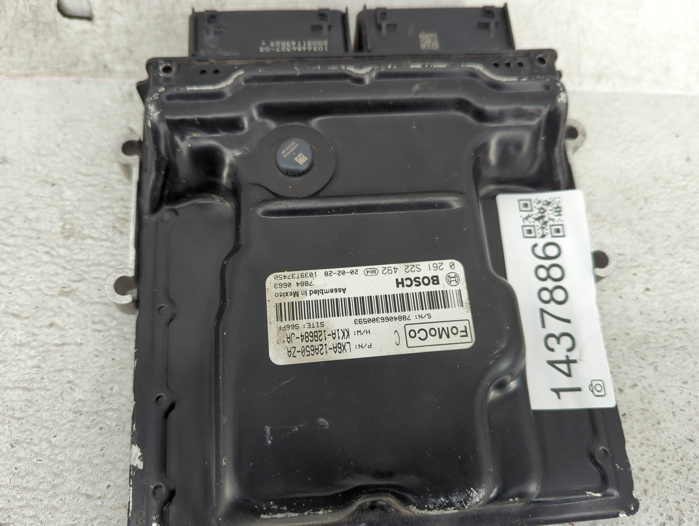 2020-2022 Ford Escape PCM Engine Control Computer ECU ECM PCU OEM P/N:LX6A-12A650-ZA, KX1A-12B684-JA, 0261S22492 Fits OEM Us