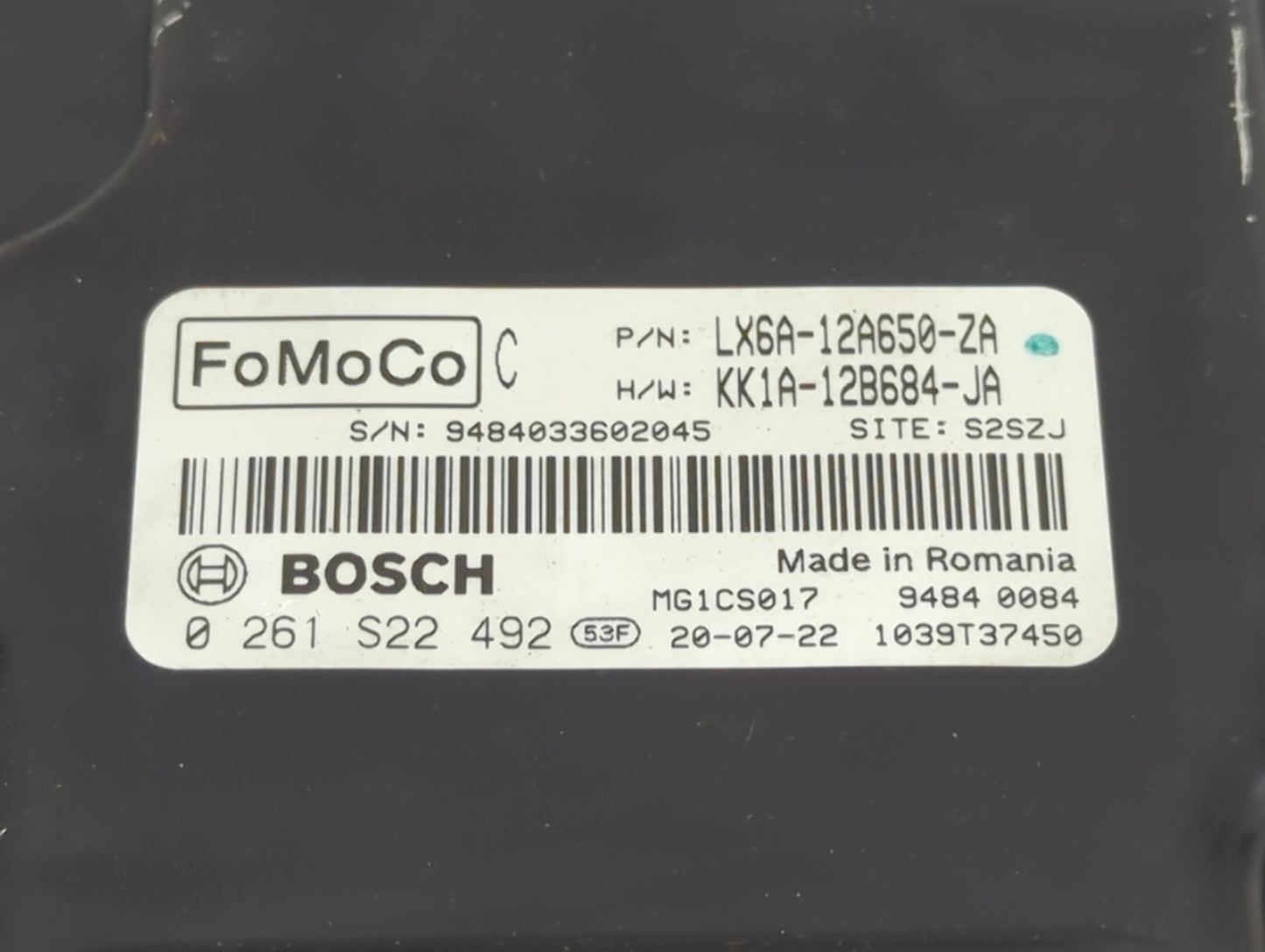 2020-2022 Ford Escape PCM Engine Control Computer ECU ECM PCU OEM P/N:LX6A-12A650-ZA KK1A-12B684-JA Fits Fits 2020 2021 2022