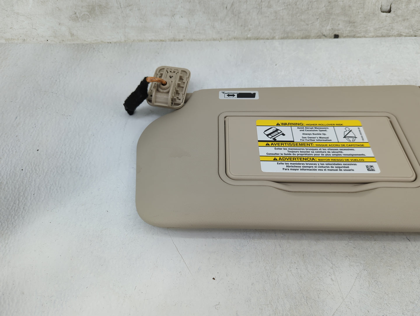 2020 Ford Escape Sun Visor Shade Replacement Driver Left Mirror Fits OEM Used Auto Parts - Oemusedautoparts1.com