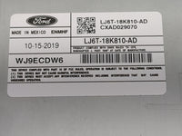 2020 Ford Escape Radio AM FM Cd Player Receiver Replacement P/N:LJ6T-18K810-AD CXAD029070, WJ9ECDW6 Fits OEM Used Auto Parts