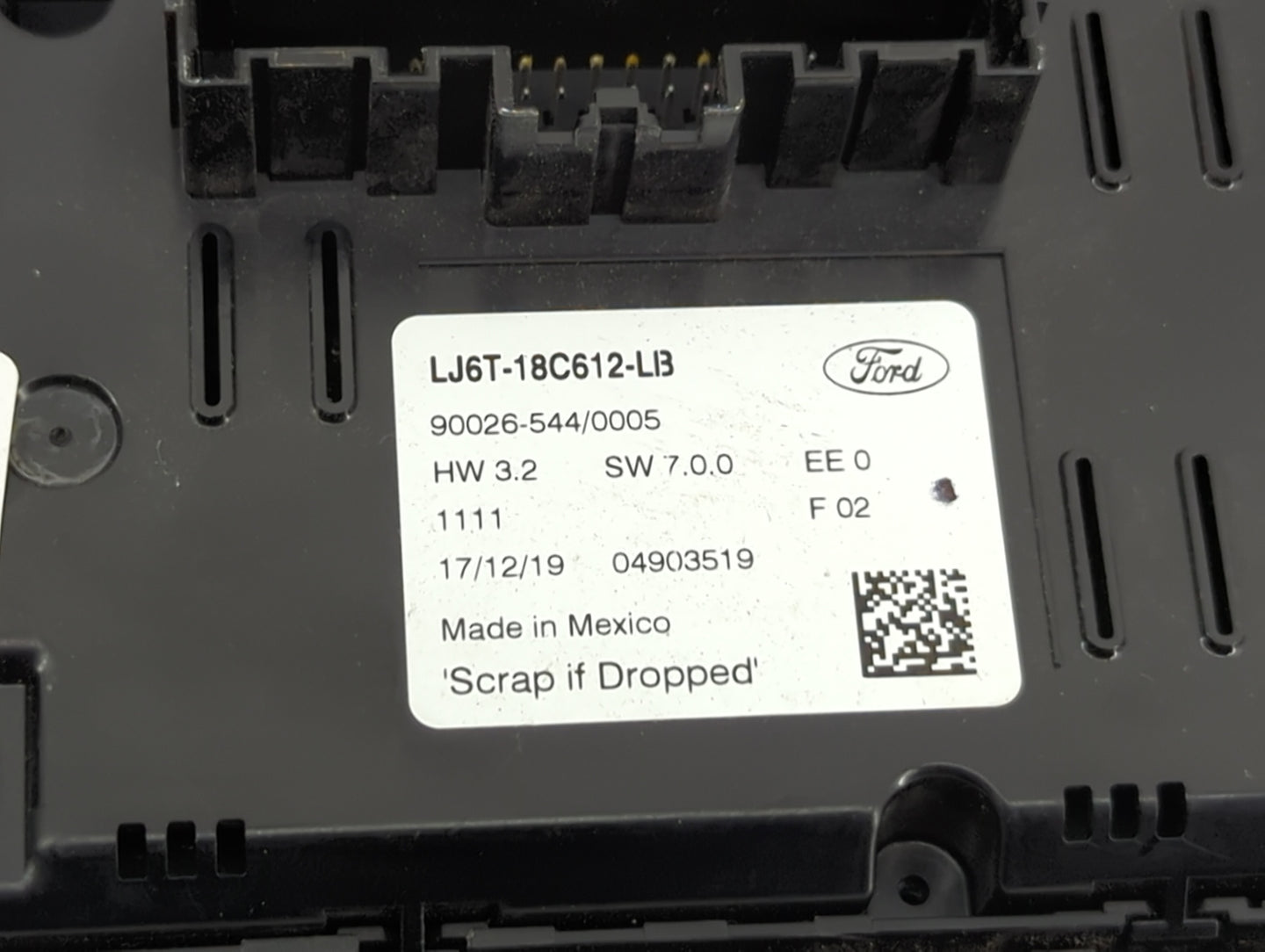 2020-2022 Ford Escape Climate Control Module Temperature AC/Heater Replacement P/N:LJ6T-18C612-LB 90026-544/0005 Fits OEM Us