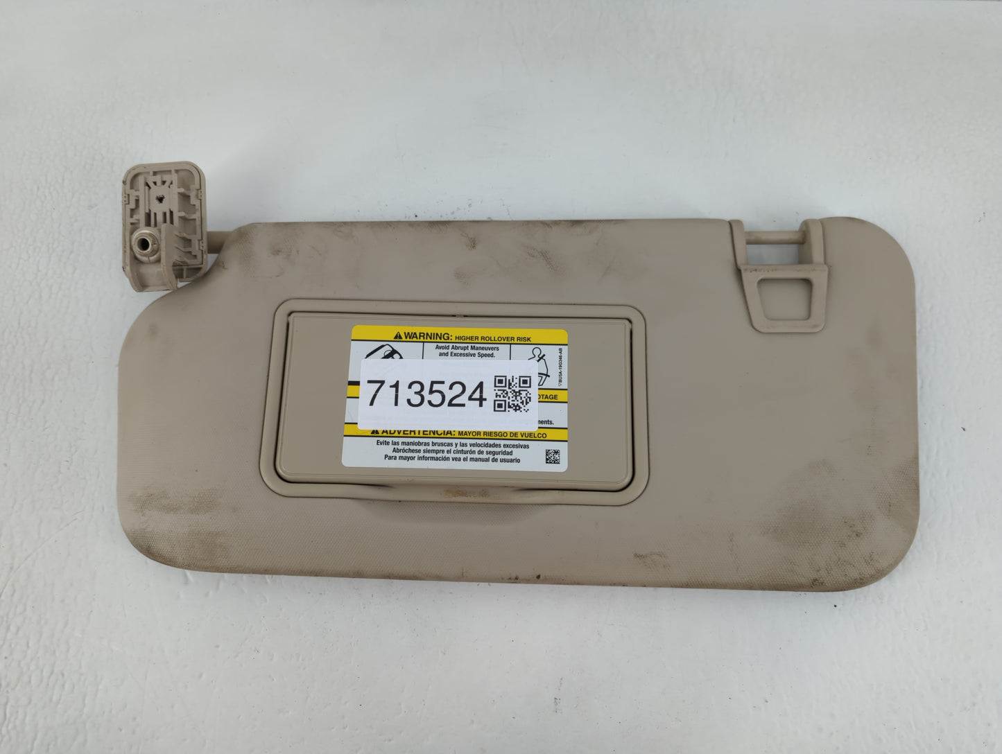2020 Ford Escape Sun Visor Shade Replacement Driver Left Mirror Fits OEM Used Auto Parts - Oemusedautoparts1.com