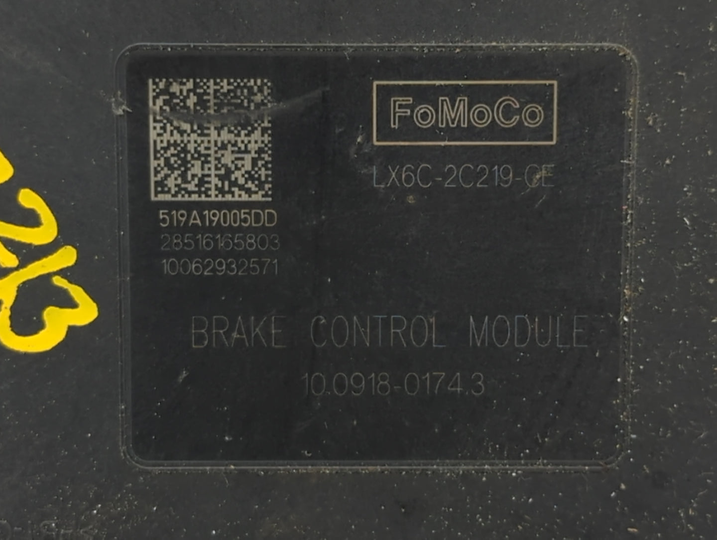 2020-2022 Ford Escape ABS Pump Control Module Replacement P/N:LX6C-2C219-CE 10.0918-0174.3 Fits Fits 2020 2021 2022 OEM Used