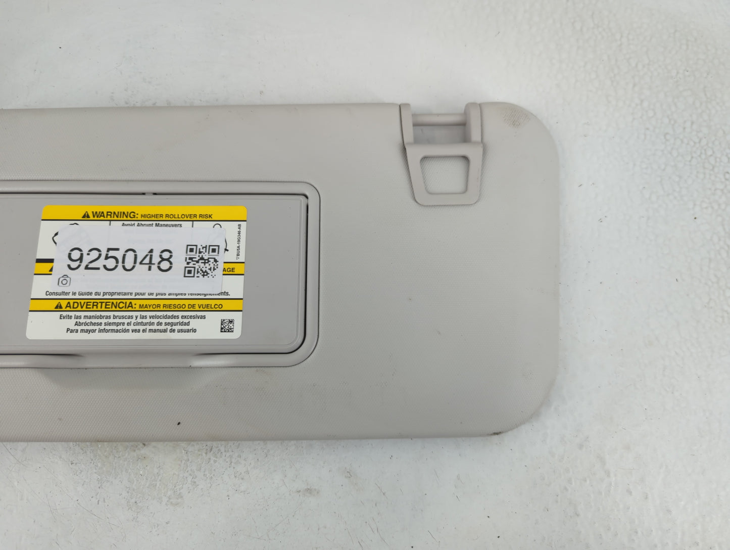 2020 Ford Escape Sun Visor Shade Replacement Driver Left Mirror Fits OEM Used Auto Parts - Oemusedautoparts1.com