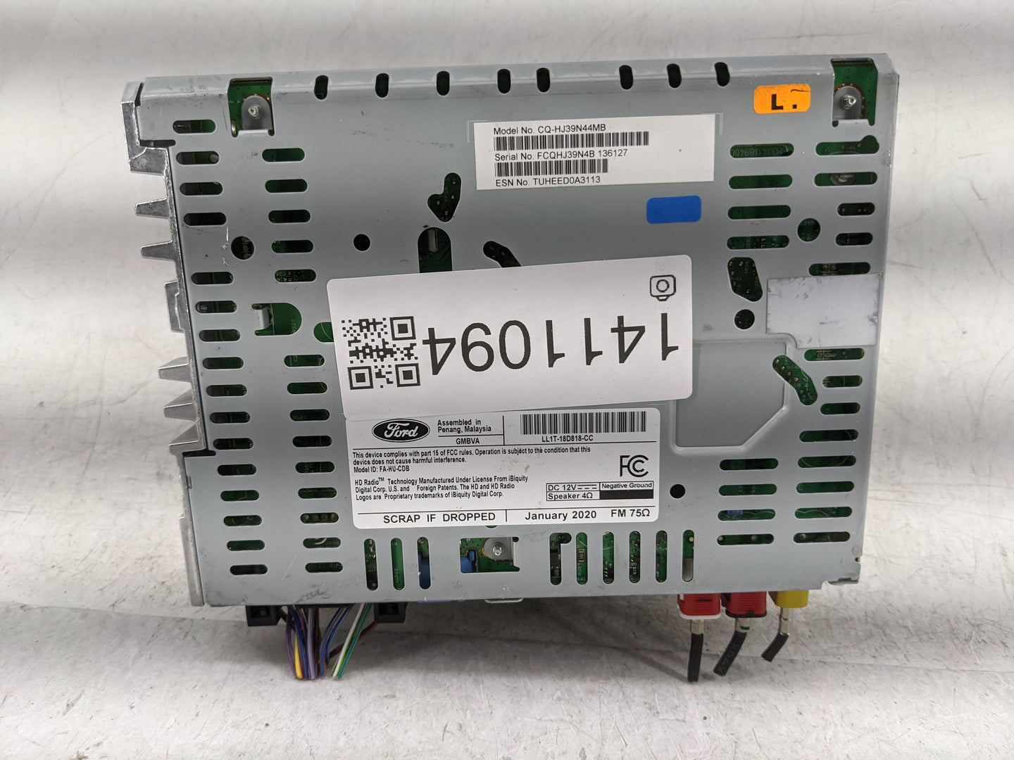 2020-2021 Ford Expedition Radio AM FM Cd Player Receiver Replacement P/N:LL1T-18E245-BA Fits Fits 2020 2021 OEM Used Auto Pa