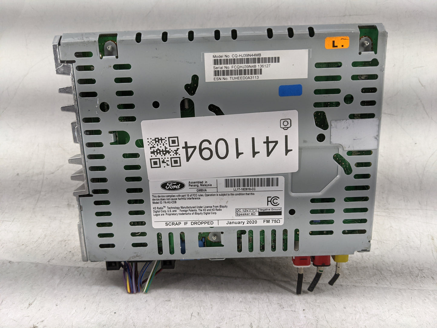 2020-2021 Ford Expedition Radio AM FM Cd Player Receiver Replacement P/N:LL1T-18E245-BA Fits Fits 2020 2021 OEM Used Auto Pa