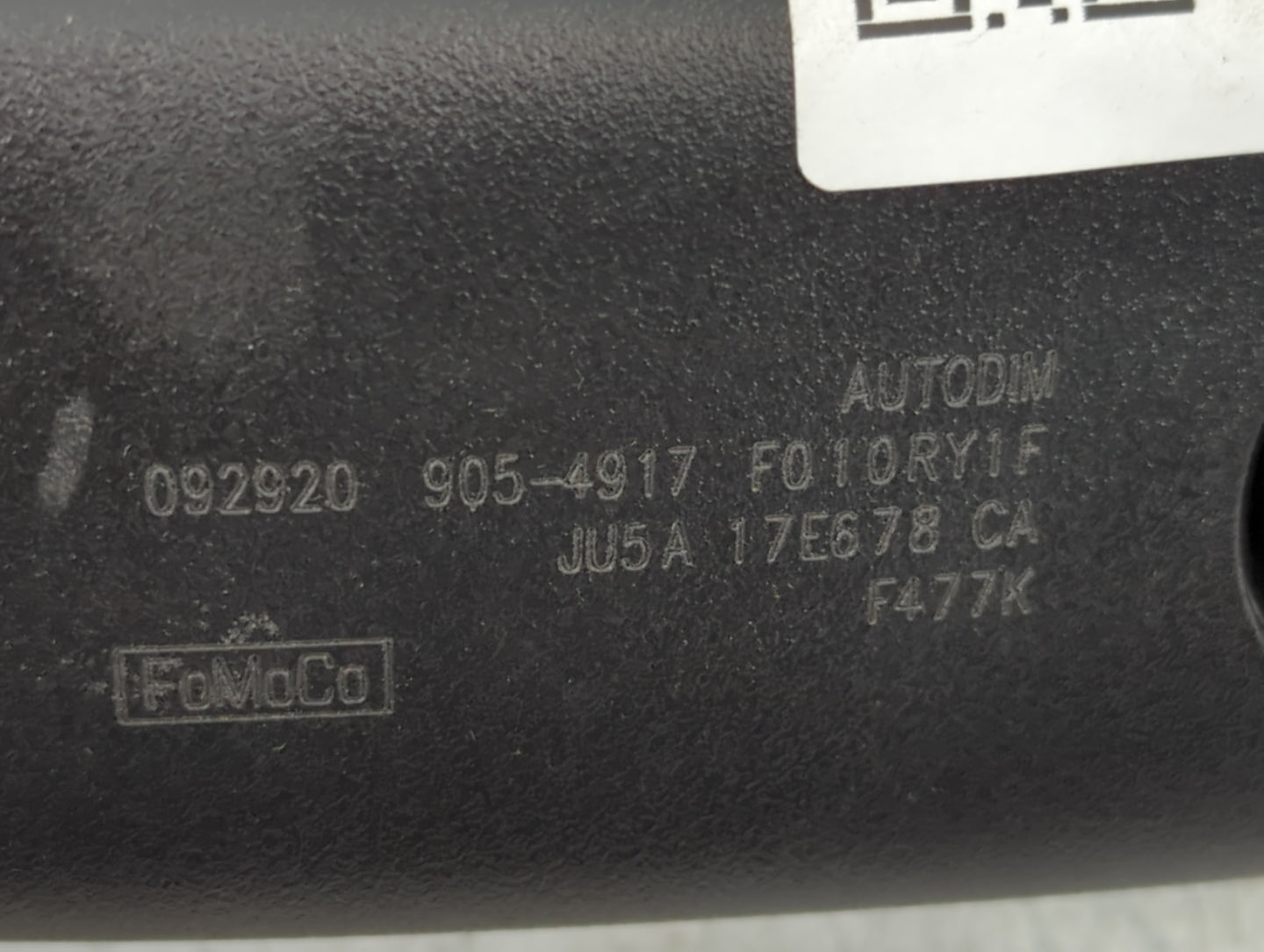 2018-2021 Ford Expedition Interior Rear View Mirror Replacement OEM P/N:JU5A 17E678 CA 905-4917 Fits OEM Used Auto Parts - O