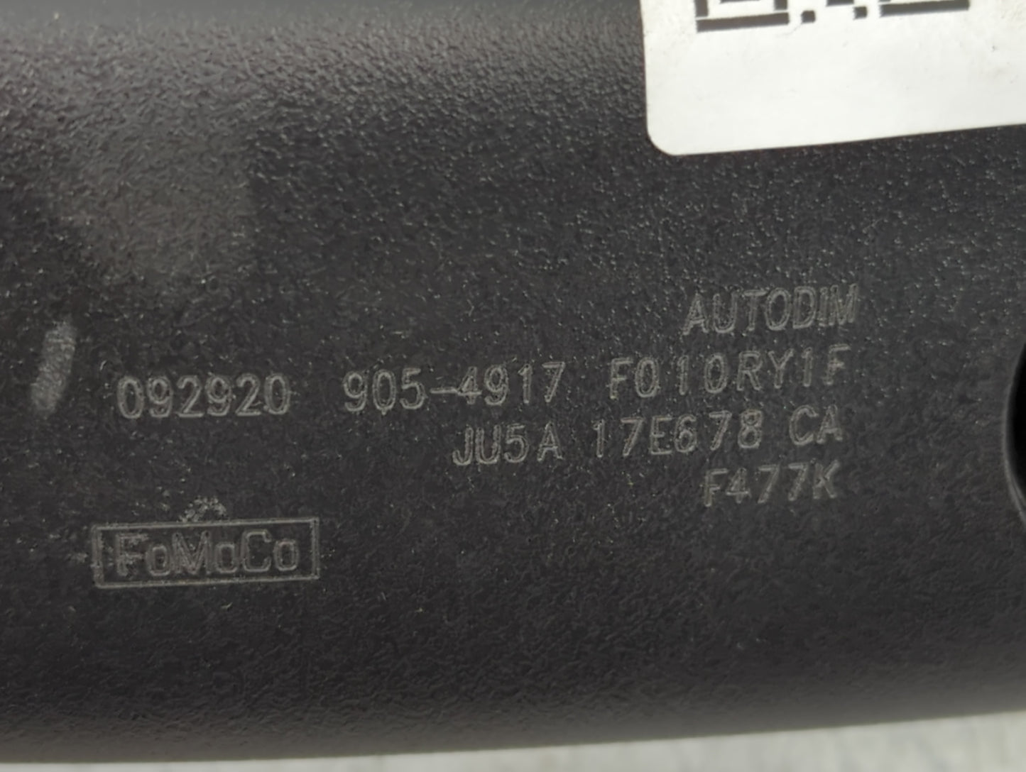 2018-2021 Ford Expedition Interior Rear View Mirror Replacement OEM P/N:JU5A 17E678 CA 905-4917 Fits OEM Used Auto Parts - O