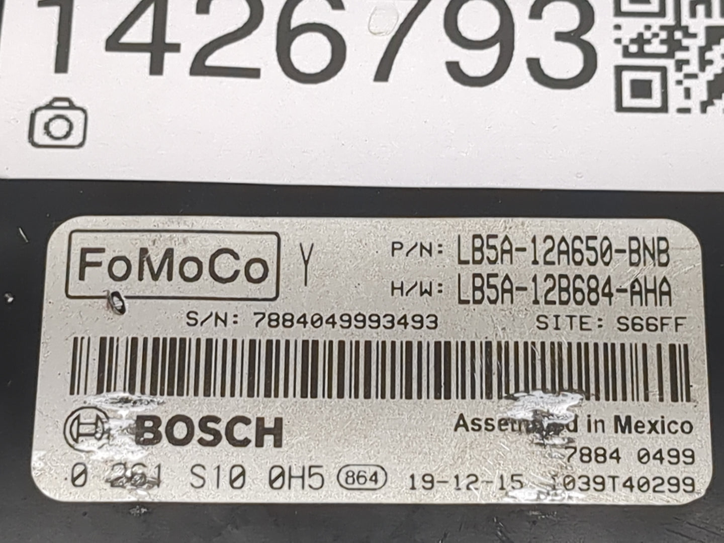 2020-2021 Ford Explor PCM Engine Control Computer ECU ECM PCU OEM P/N:LB5A-12A650-BNB LB5A-12B684-AHA Fits Fits 2020 2021 OE