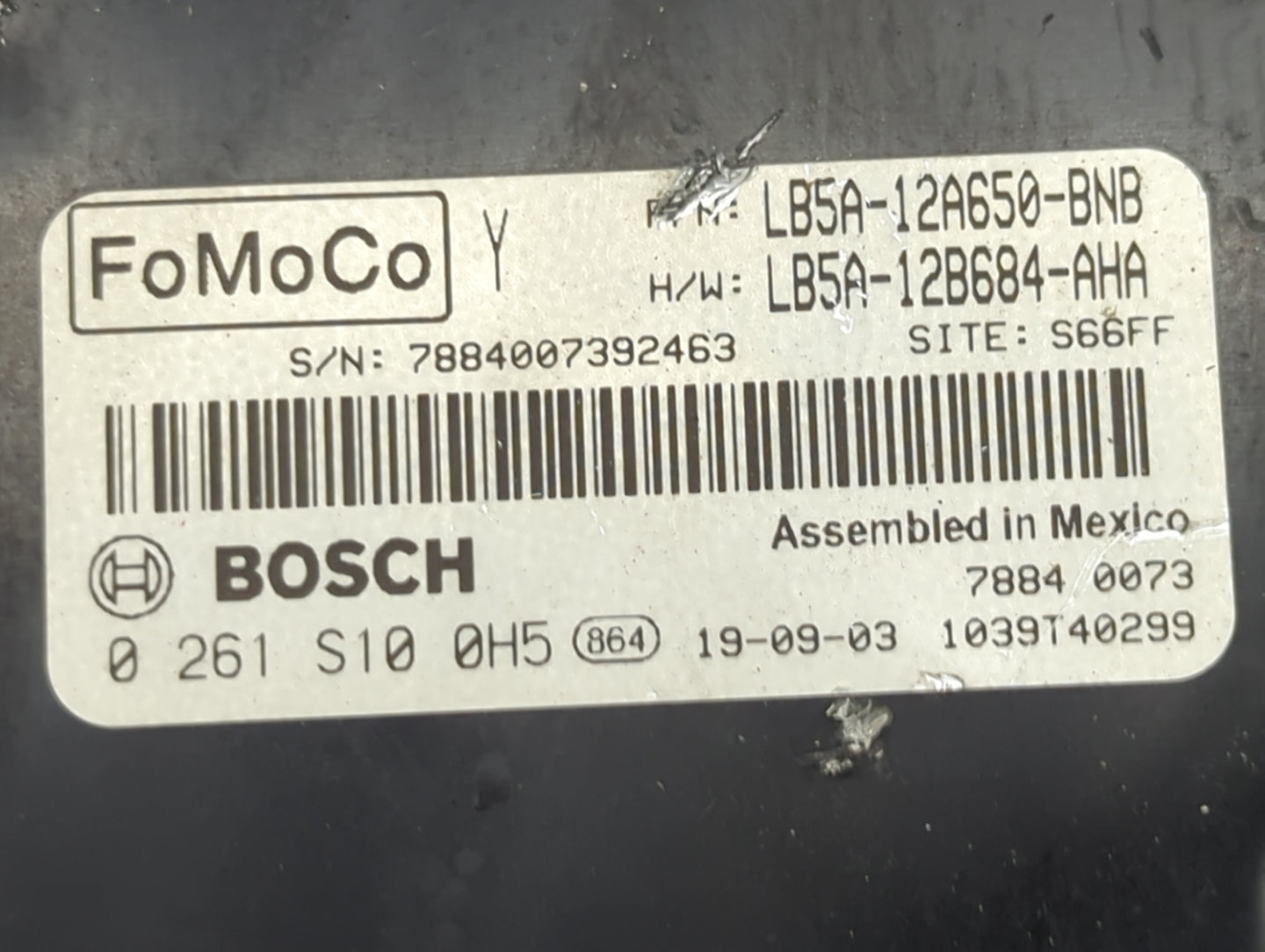 2020-2021 Ford Explorer PCM Engine Control Computer ECU ECM PCU OEM P/N:LB5A-12A650-BNB LB5A-12B684-AHA Fits Fits 2020 2021 