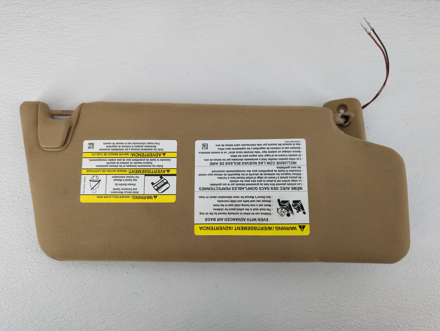2020 Ford Explorer Sun Visor Shade Replacement Driver Left Mirror Fits OEM Used Auto Parts - Oemusedautoparts1.com