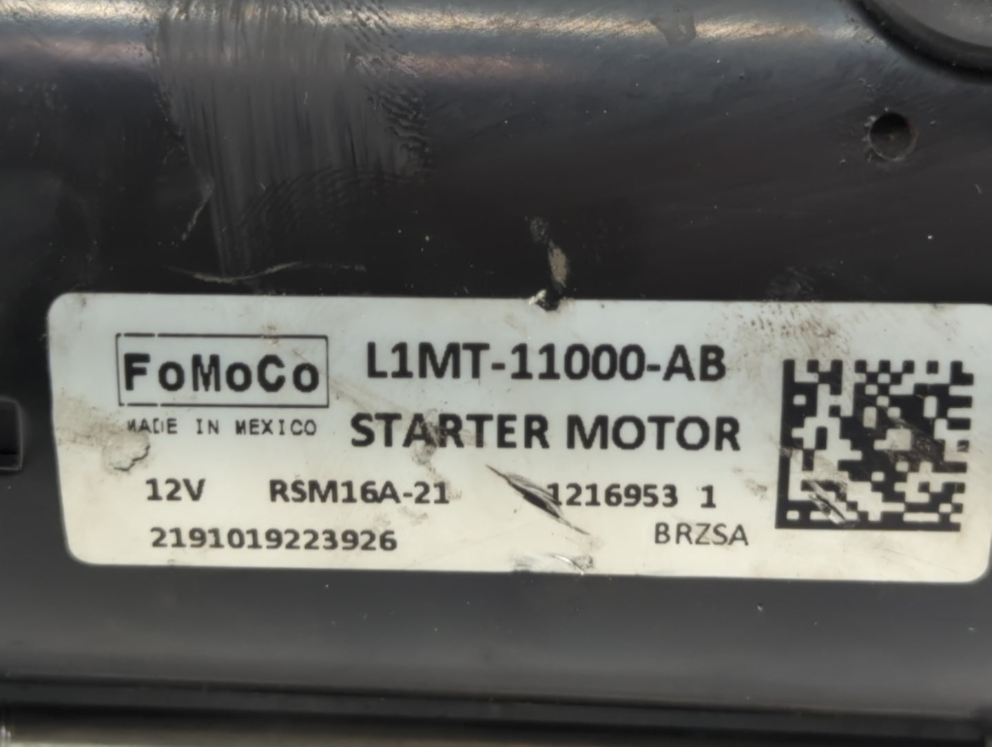 2020-2022 Ford Explorer Car Starter Motor Solenoid OEM P/N:L1MT-11000-AB Fits Fits 2020 2021 2022 OEM Used Auto Parts - Oemu