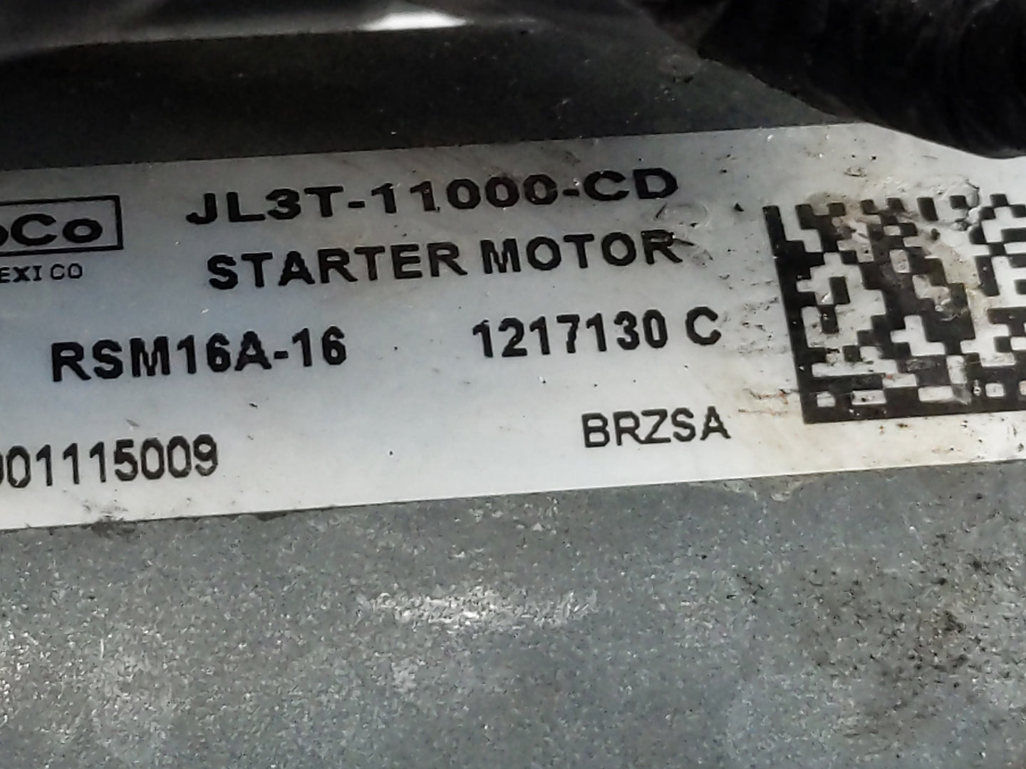 2018-2020 Ford F-150 Car Starter Motor Solenoid OEM P/N:JL3T-11000-CD JL3T-11000-CB Fits Fits 2018 2019 2020 OEM Used Auto P