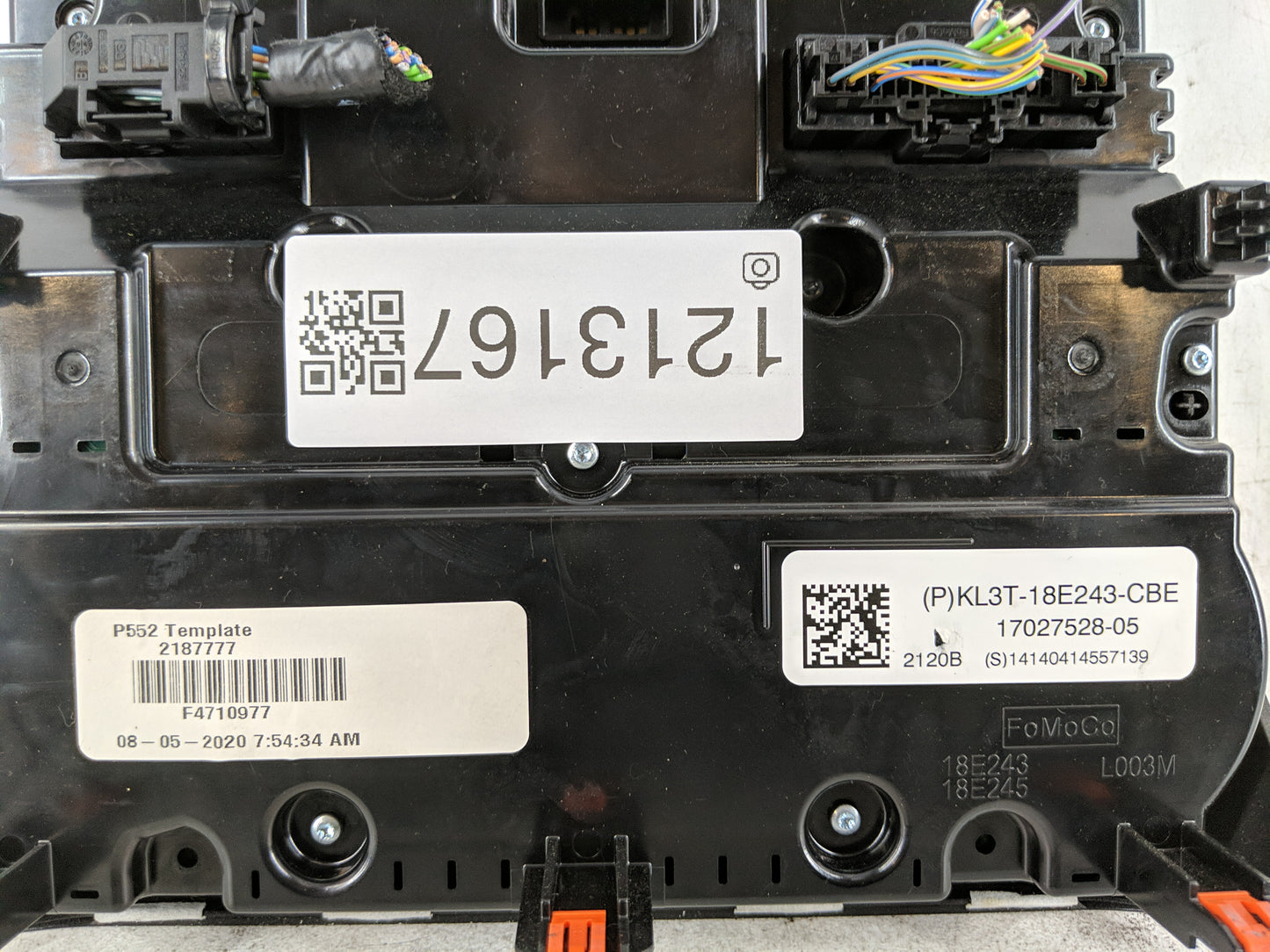 2019-2020 Ford F-150 Radio AM FM Cd Player Receiver Replacement P/N:KL3T-18E243-CBE Fits Fits 2019 2020 OEM Used Auto Parts 