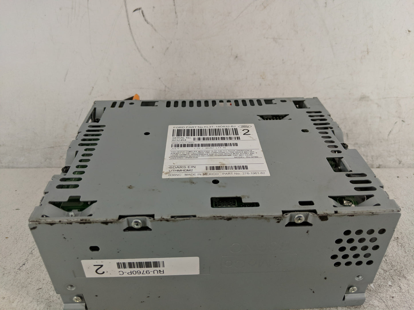 2019-2020 Ford F-150 Radio AM FM Cd Player Receiver Replacement P/N:KL3T-18D832-BJ Fits Fits 2019 2020 OEM Used Auto Parts -