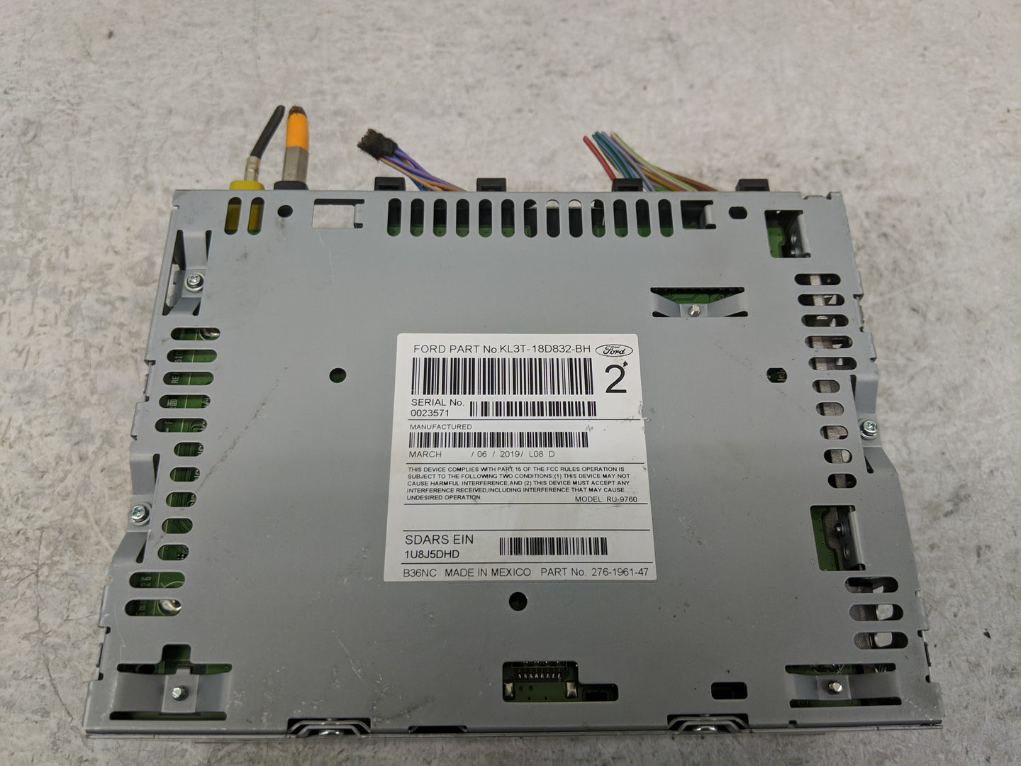 2019-2020 Ford F-150 Radio AM FM Cd Player Receiver Replacement P/N:KL3T-18D832-BH KL3T-18D832-BJ Fits Fits 2019 2020 OEM Us