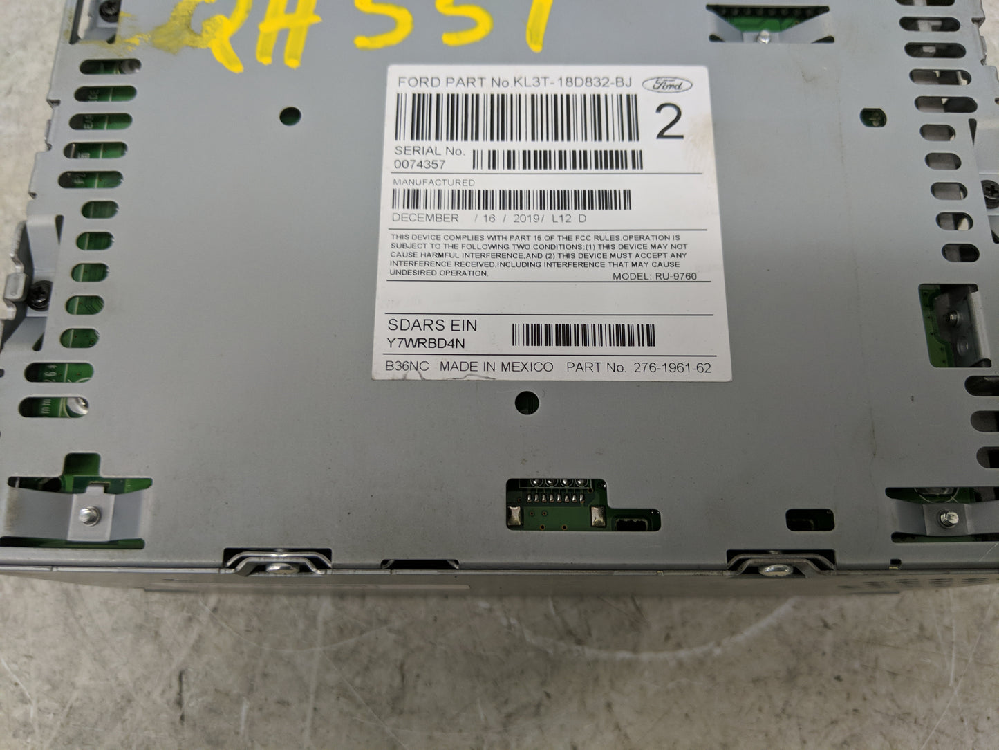 2019-2020 Ford F-150 Radio AM FM Cd Player Receiver Replacement Fits Fits 2019 2020 OEM Used Auto Parts - Oemusedautoparts1.
