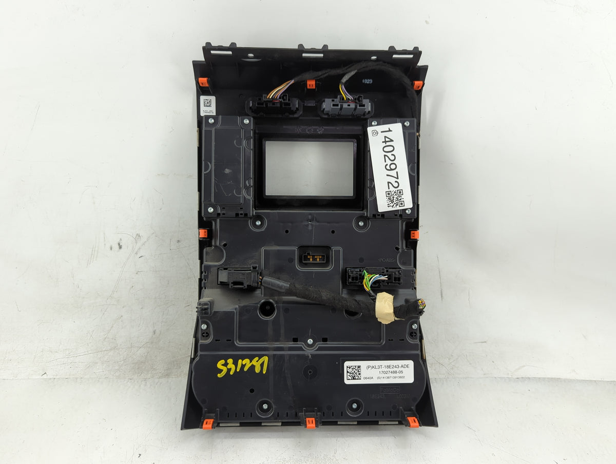 2019-2020 Ford F-150 Radio AM FM Cd Player Receiver Replacement P/N:KL3T-18E243-ADE 17027488-05 Fits Fits 2019 2020 OEM Used