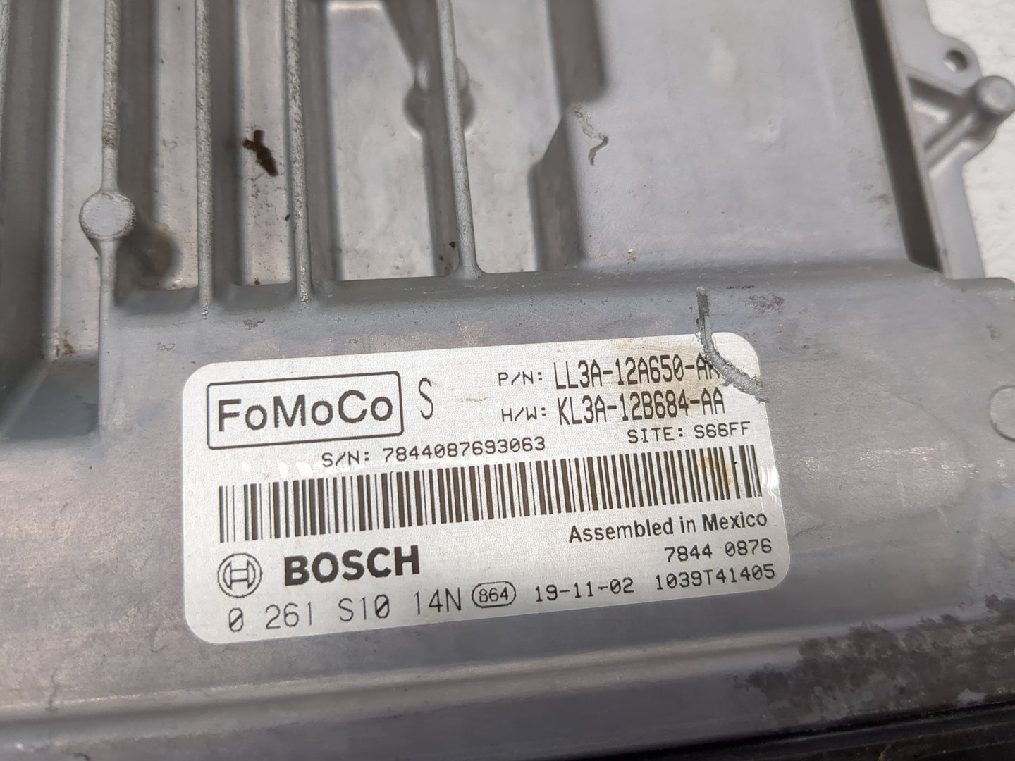 2018-2020 Ford F-150 PCM Engine Control Computer ECU ECM PCU OEM P/N:LL3A-12A650 0 261 S10 14N Fits Fits 2018 2019 2020 OEM 