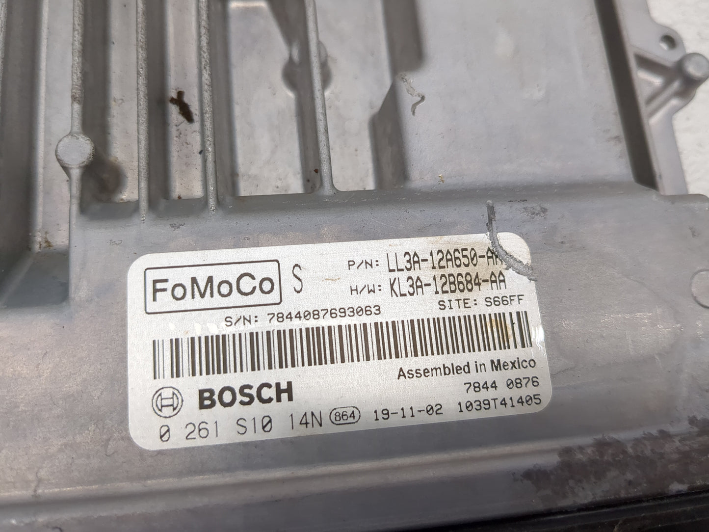 2018-2020 Ford F-150 PCM Engine Control Computer ECU ECM PCU OEM P/N:LL3A-12A650 0 261 S10 14N Fits Fits 2018 2019 2020 OEM 