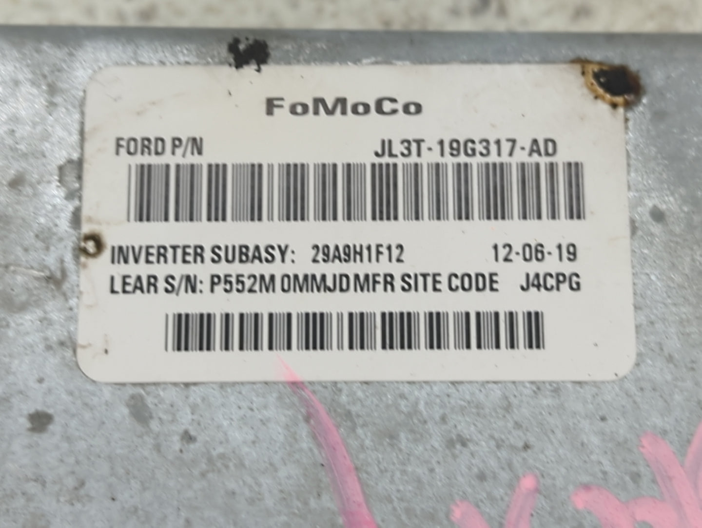 2018 F-150 Ac Dc Power Control Module Accessory Computer Power Inverter - Oemusedautoparts1.com
