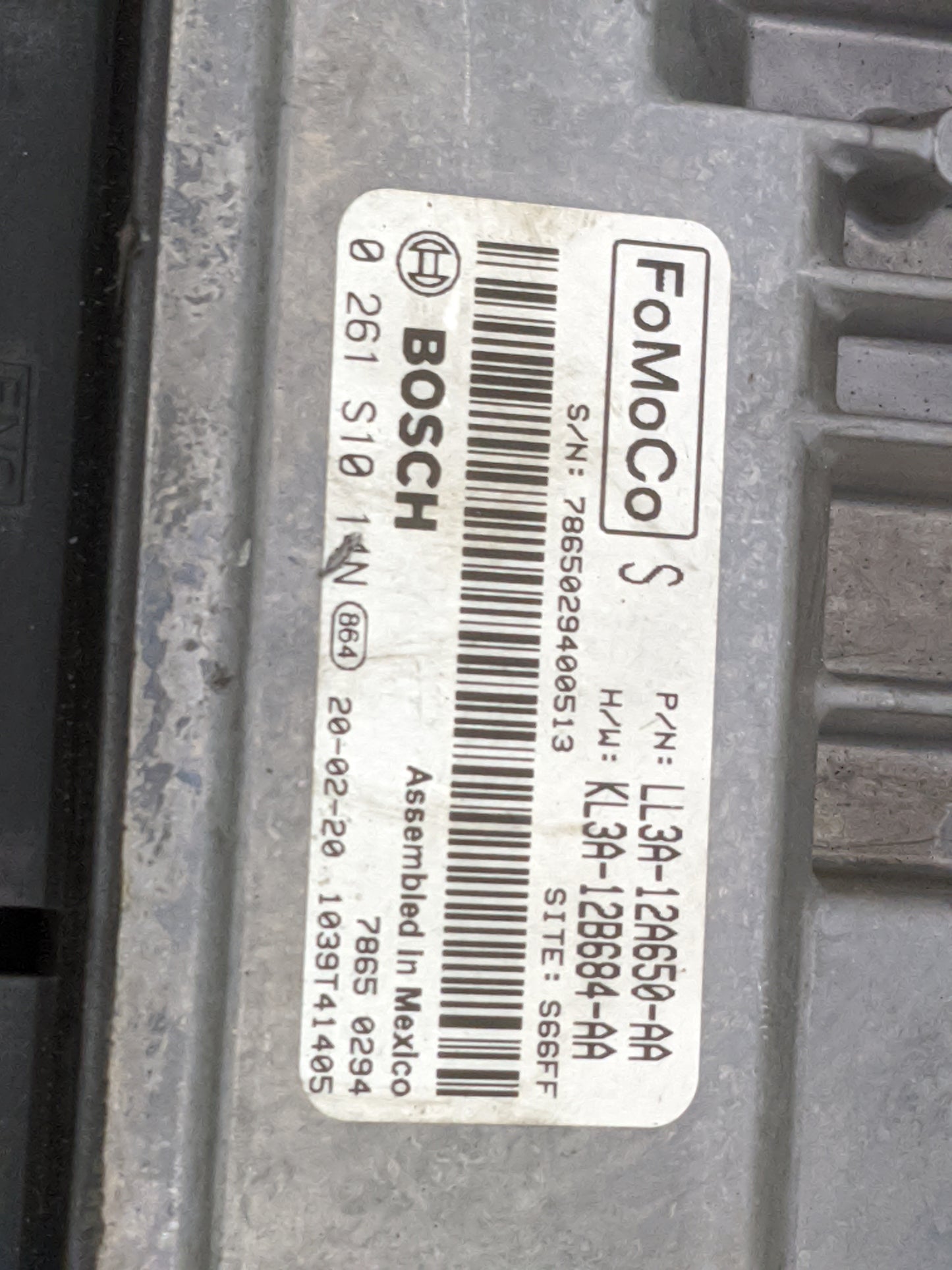 2018-2020 Ford F-150 PCM Engine Control Computer ECU ECM PCU OEM P/N:LL3A-12A650-AA KL3A-12B684-AA Fits Fits 2018 2019 2020 